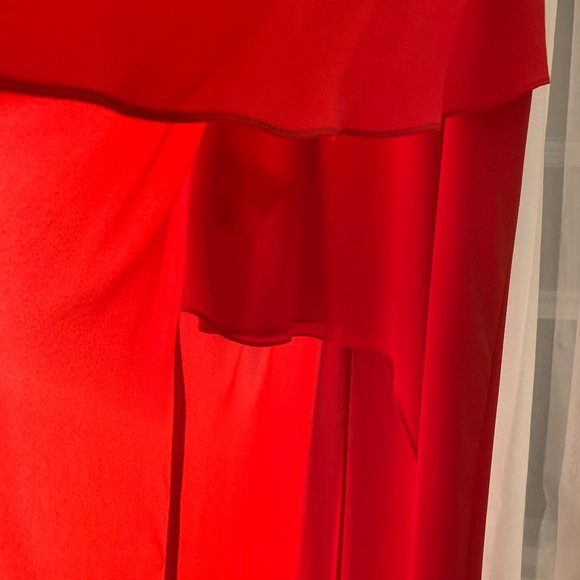 NWT BCBGMaxAzria Felicity popover gown - red - Picture 8 of 8